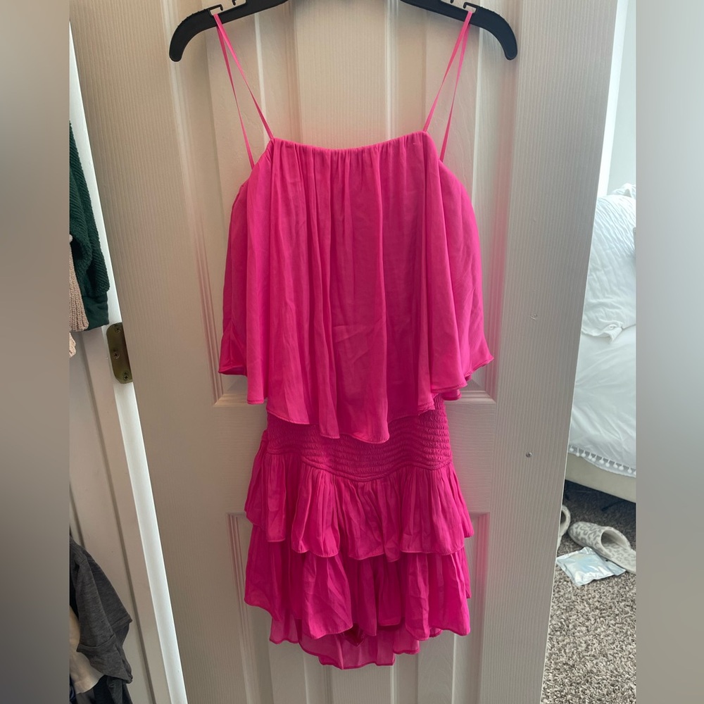 Hot pink romper